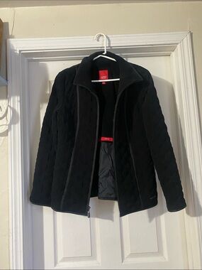 Esprit Black Quilted Zip-Up Jacket